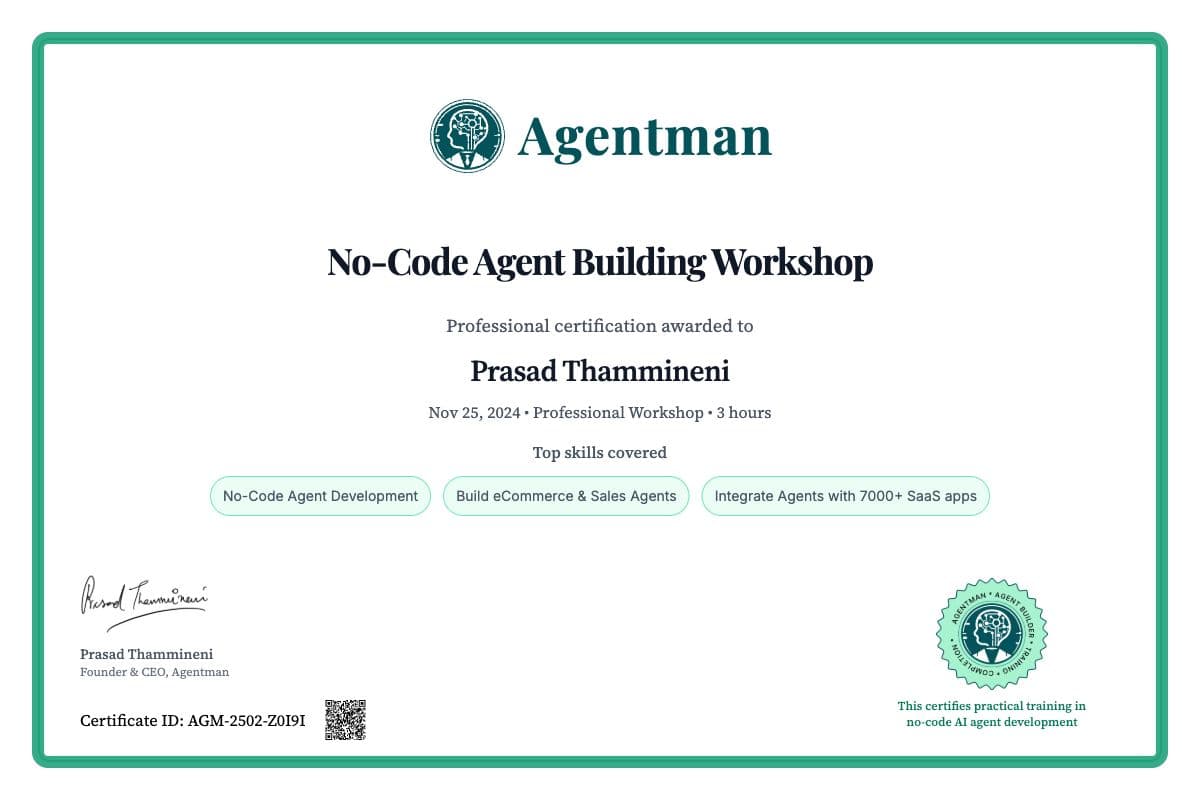 Sample Certificate of Completion