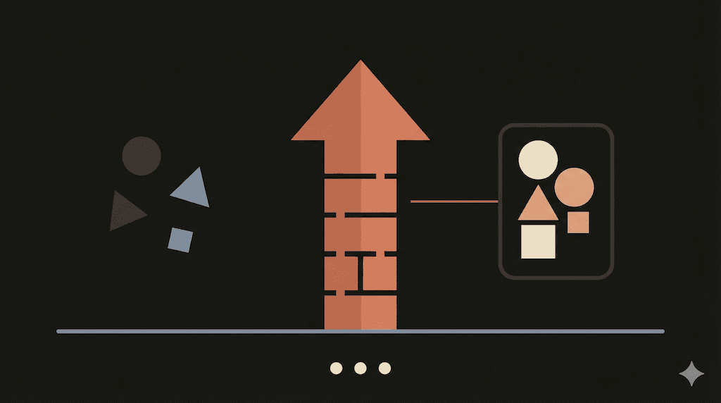 Abstract visualization of AI performance improvement through curated Agent Skills
